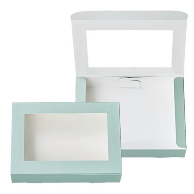 ケースN式 グリーン フィルム窓付: ギフトボックス・外箱｜包装資材