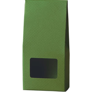 三角カートン 緑 窓付: 中箱・カートン｜包装資材・梱包資材のPACKAGE