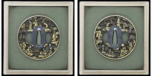 鍔 宗典製 七賢人図 (TU-010513)｜刀・日本刀の販売なら日本刀専門店の