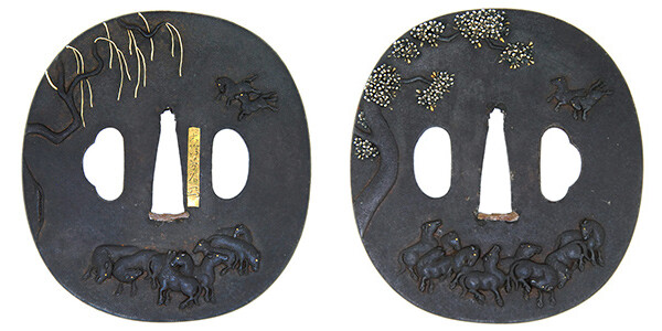 鍔 大澤芳久 群馬図鍔(TU-340115)｜刀・日本刀の販売なら日本刀専門店