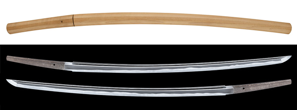 最高級模造刀 白鞘 樋入り刀身 居合刀 濃州関住兼三代藤原兼房 太刀 最