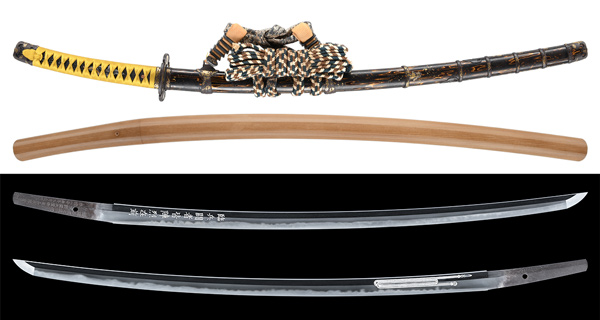 鍔 鐔 小柄 刀装具 日本刀 骨董 江戸時代【銅地 高肉彫 鍍金 菊花尽図