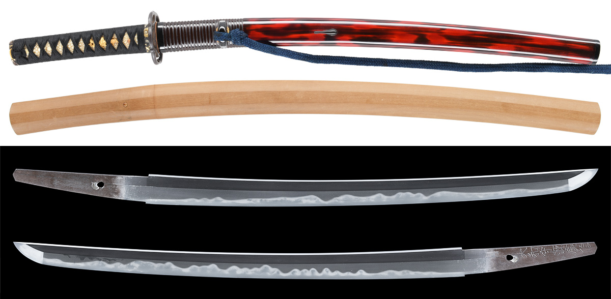 脇差 大和守源広信 附 腰刻変塗鞘脇差拵 保存刀剣鑑定書 | 刀・日本刀