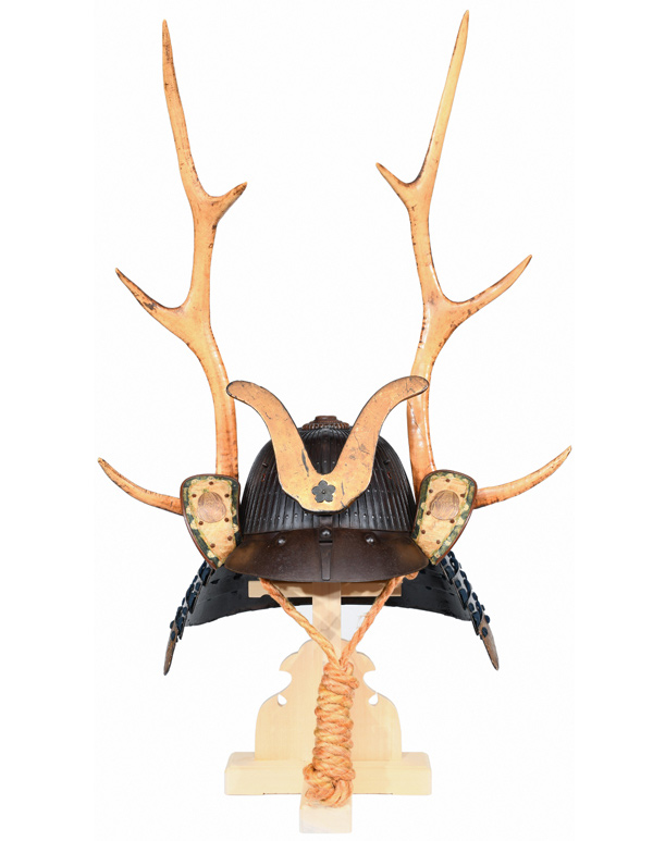 兜 鉄錆地六十二間筋兜 鹿角脇立 (BU-070319)｜刀・日本刀の販売なら