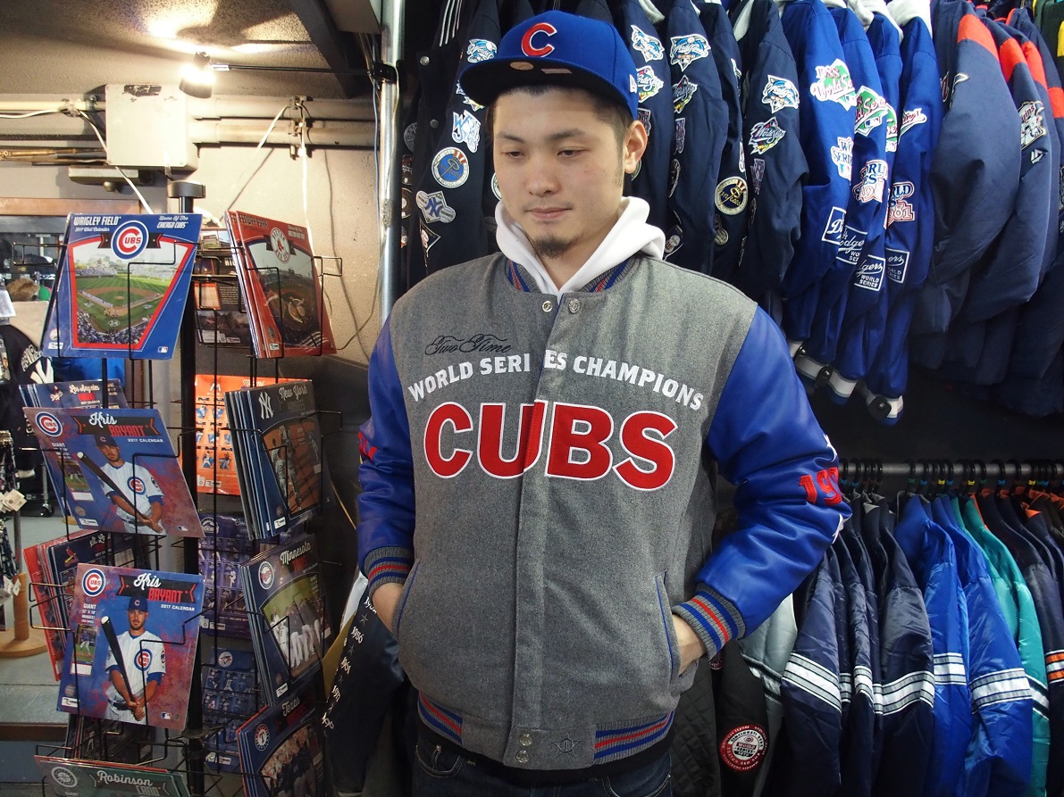 新品タグ付 シカゴ・カブス 2016 WSC リバーシブルメルトンジャケット