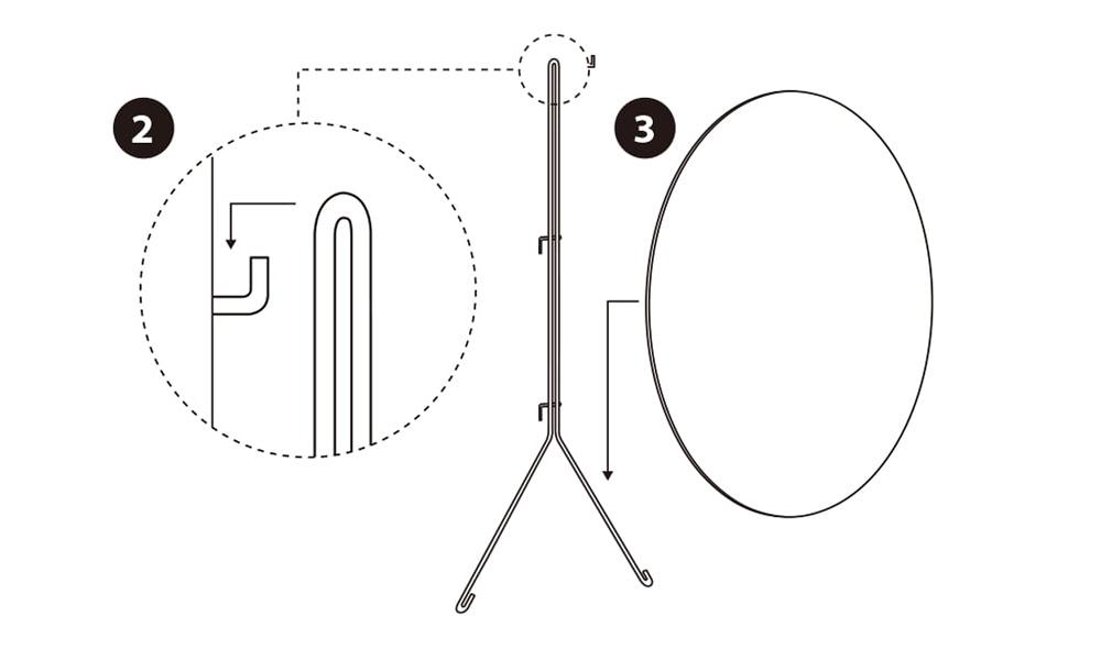 ウォールミラーφ30cm / ブラスMOEBE（ムーベ） | 公式通販 家具・雑貨