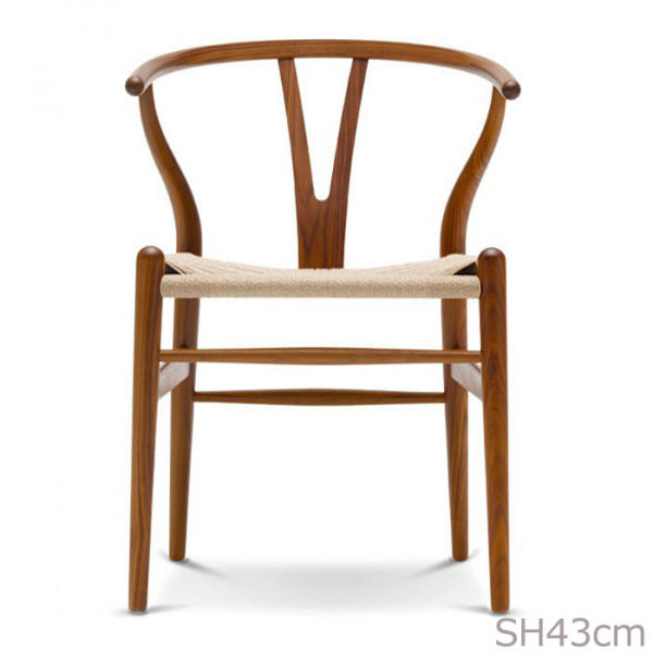 Yチェア CH24 SH43cm / ウォルナット材 オイル仕上げ 日本サイズCarl