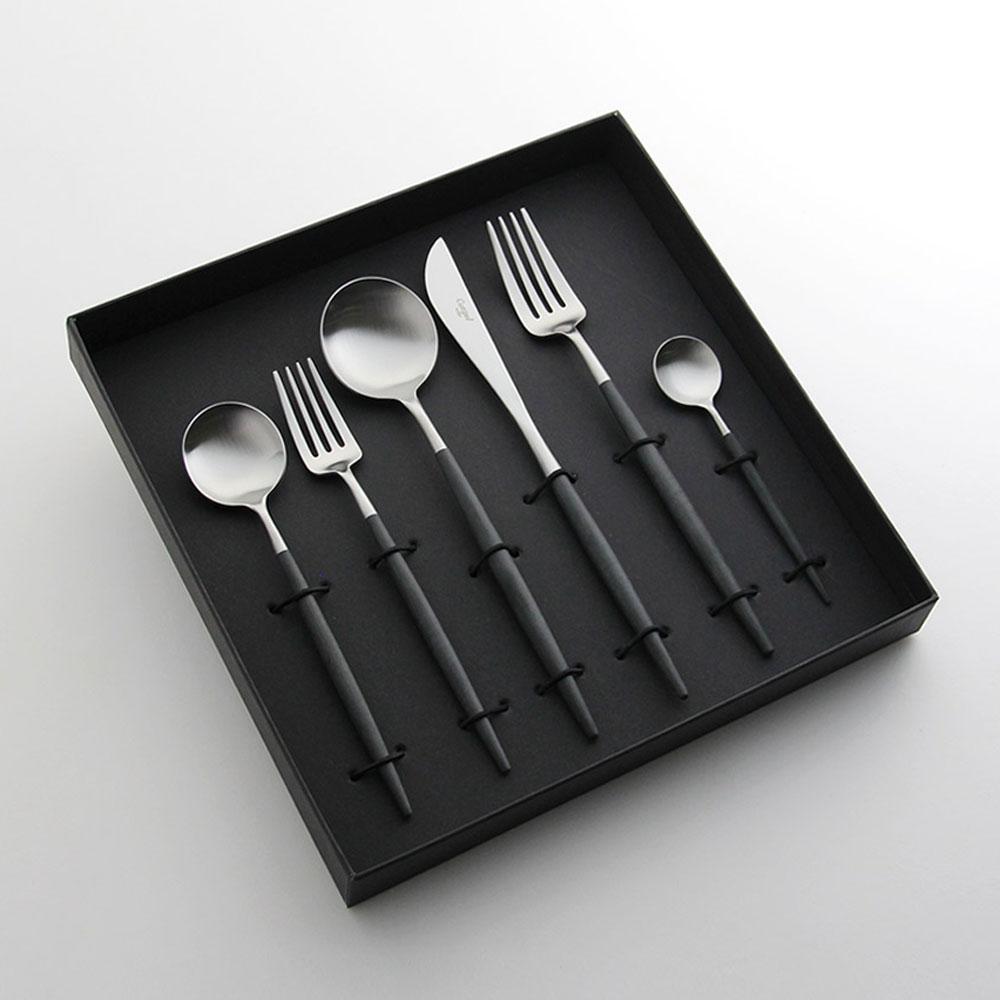 ギフト6本セット ゴア GOA / ブラック×シルバーCutipol（クチポール