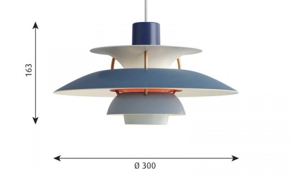 PH 5 ミニ ペンダントライト / ブルーグラデーションLouis Poulsen