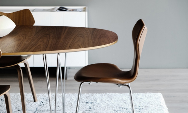 スーパー楕円テーブル B611 W135×D90cm / ウォルナットFRITZ HANSEN