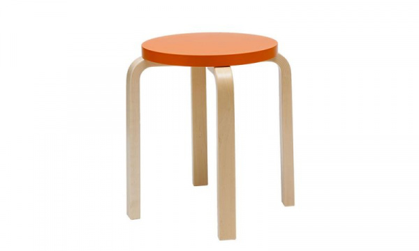 スツールE60 パイミオ / オレンジラッカー 組立て無料Artek