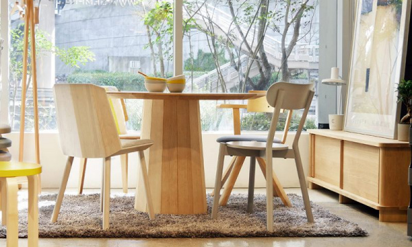 カラーウッドダイニング120 / プレーンKarimoku New Standard