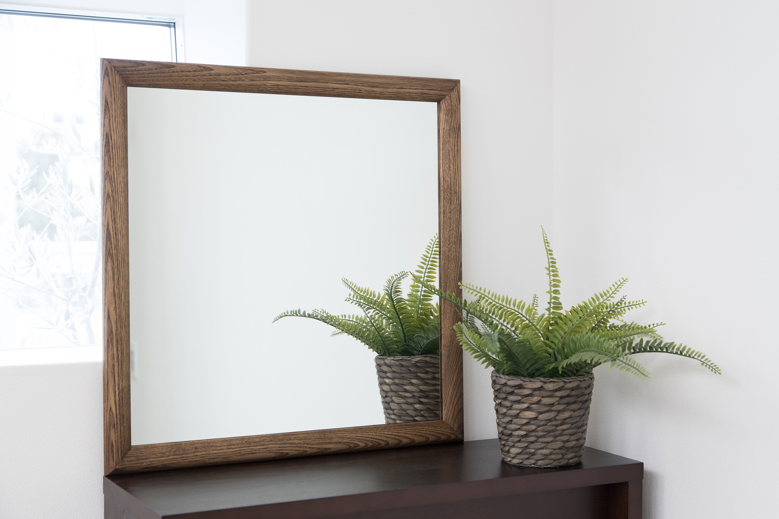 W800× 800 Arte アルテ ウォールミラー 全身 鏡 壁掛け 天然木 日本製