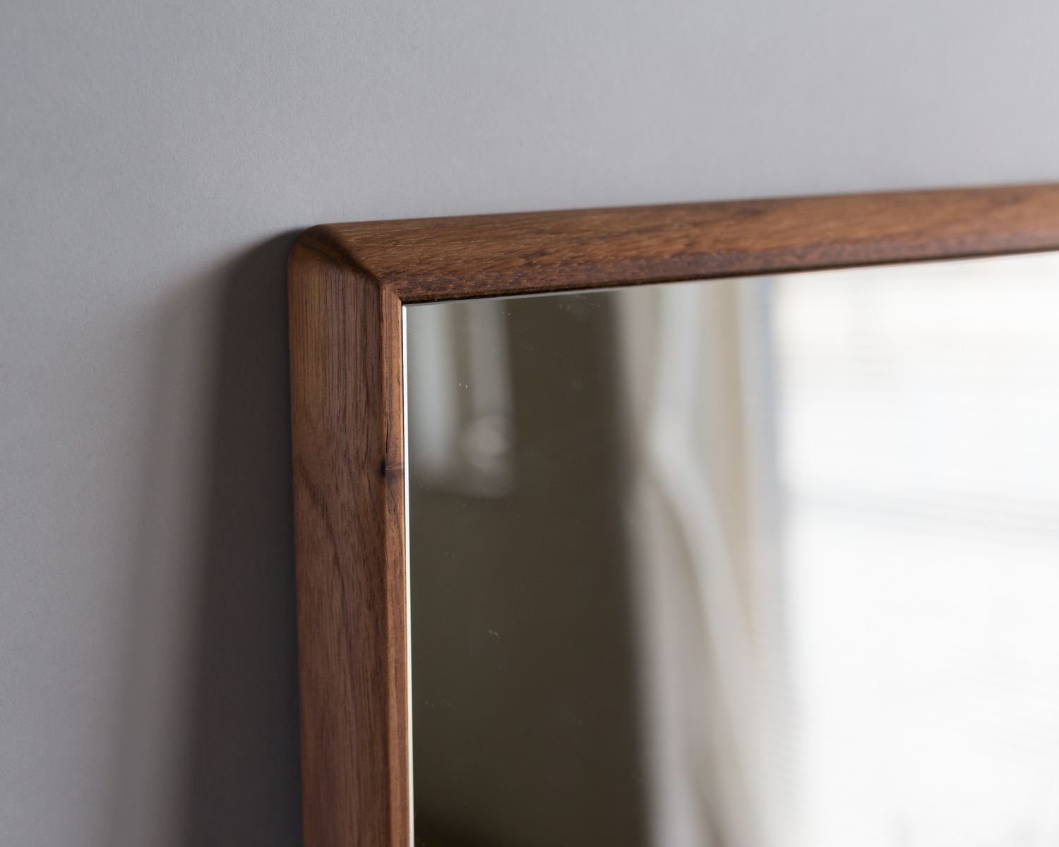 ステラ ウォールナット ウォールミラー W54×54 壁掛け 全身 鏡