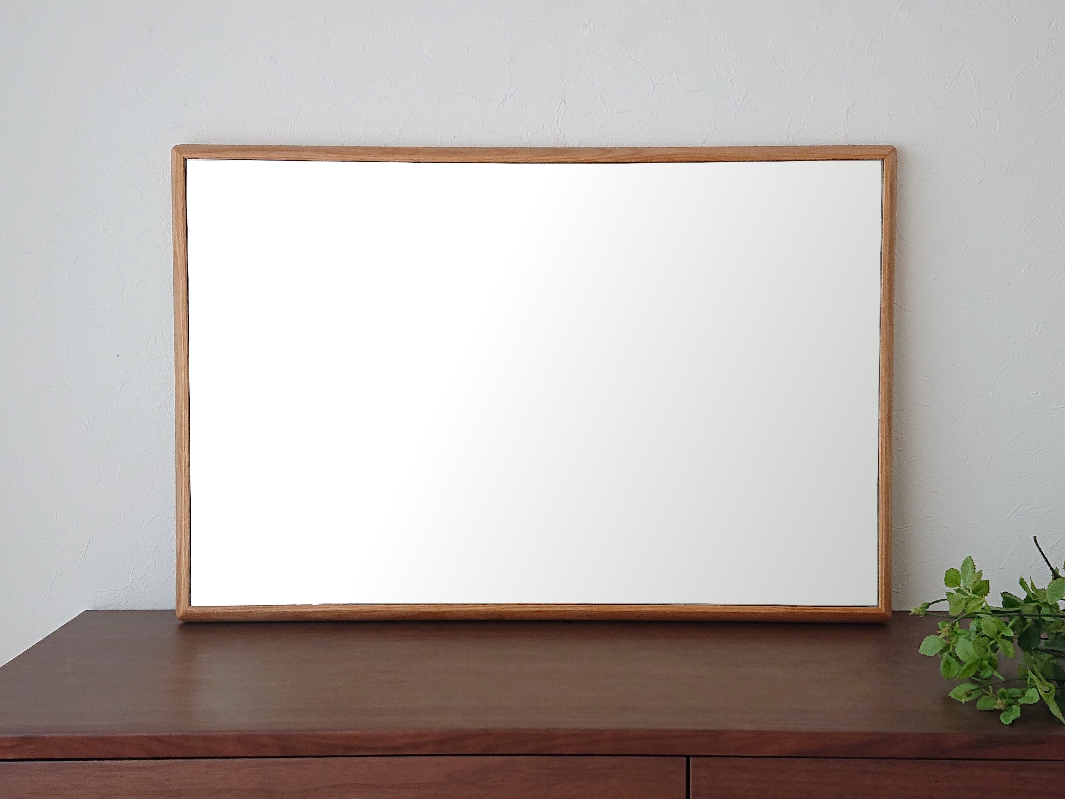 ステラ ホワイトオーク ウォールミラー W44×44 壁掛け 全身 鏡