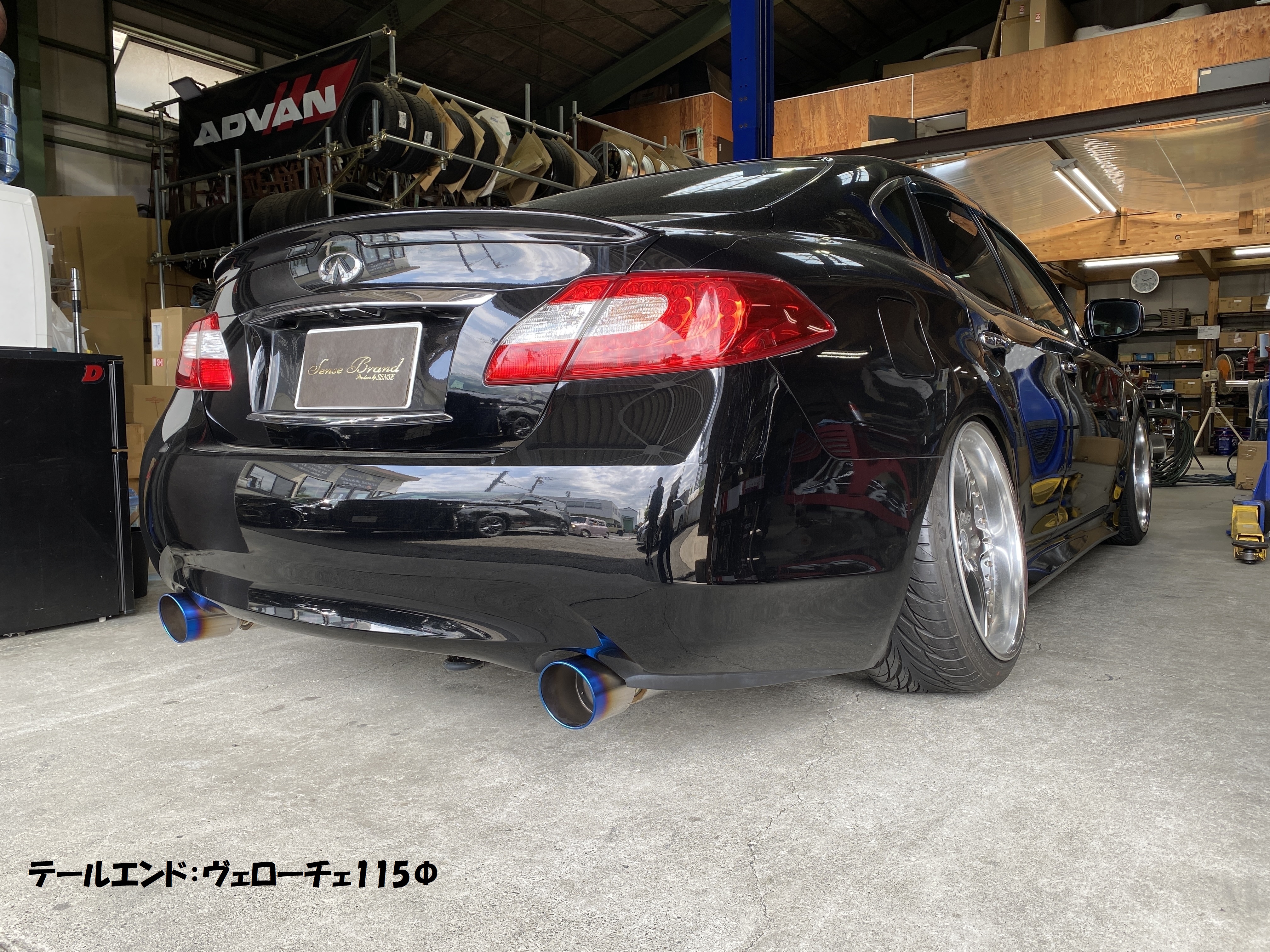 51系フーガ/リアピースマフラー【スタンダード】｜SENSE BRAND