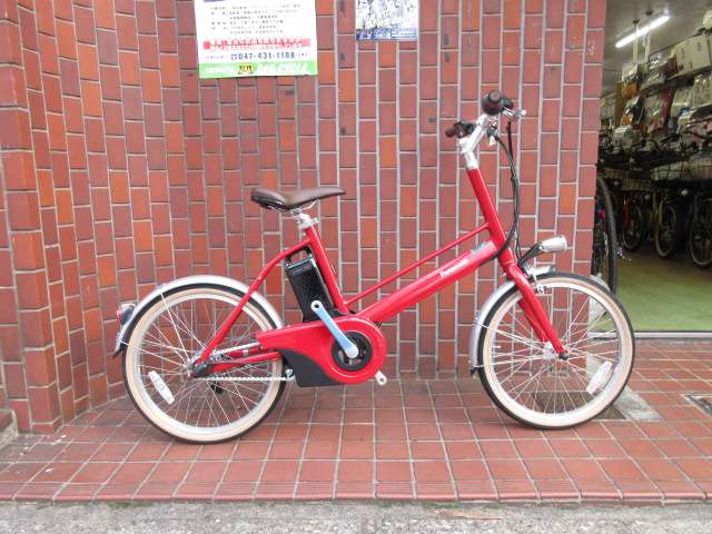 シティサイクル レッド バスケット付き シティサイクル ワインレッド