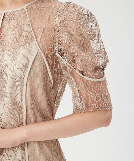 1サイズ】リーフレースパイピングドレス FRAY I.D（フレイアイディー