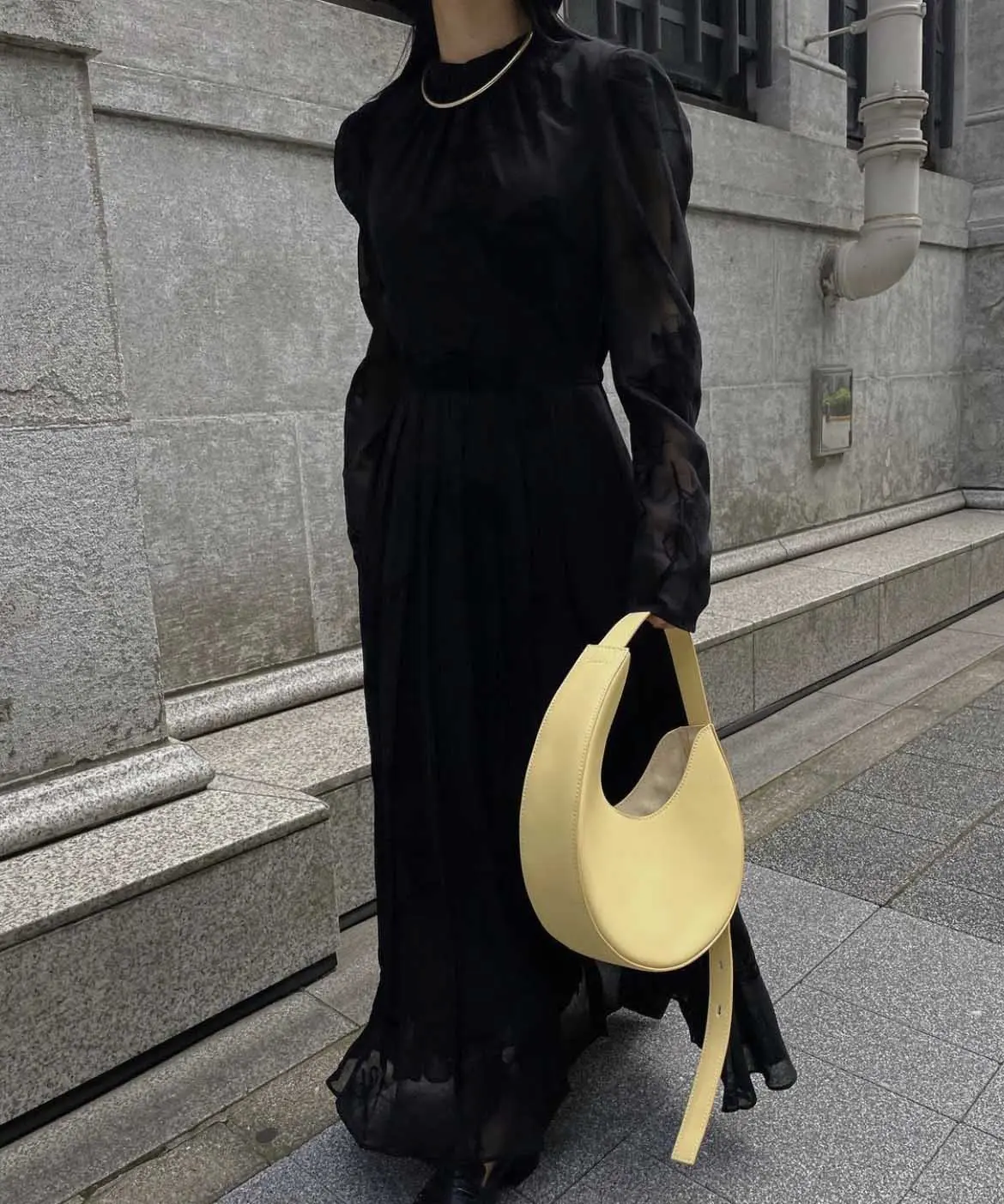 Mサイズ】ハイネック花柄レースボレロ付きシースルースパンコール