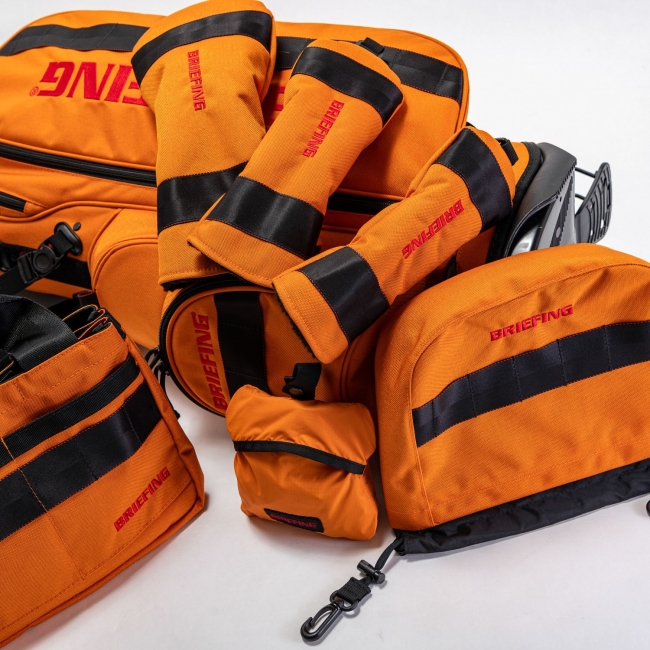 BRIEFING ゴルフキャディバッグ オレンジ キャディバッグやグッズも