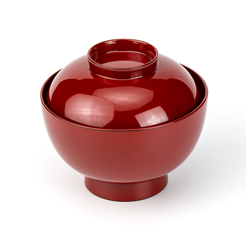 吸物椀お椀-越前塗 総朱 京型 吸物椀［5客］ | 越前漆器粂治郎