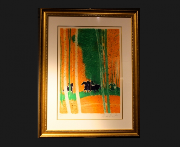 絵画 LOUPEIGNE EN AUTOMNE ANDRE BRASILIER Loupiegne en Automne by