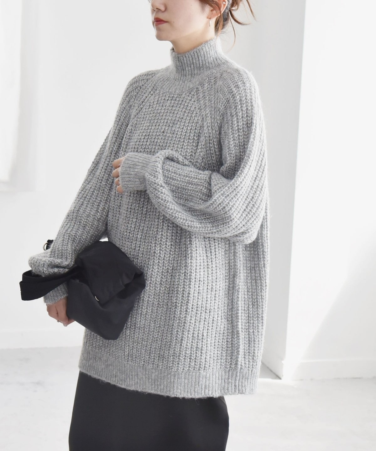 ラメ入りタートルネックcoup-de-pied クゥードピエ ラメ入り