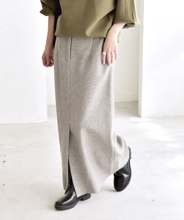 quaranciel: エア ニードル Iライン スリット スカート｜ SHIPS 公式サイト