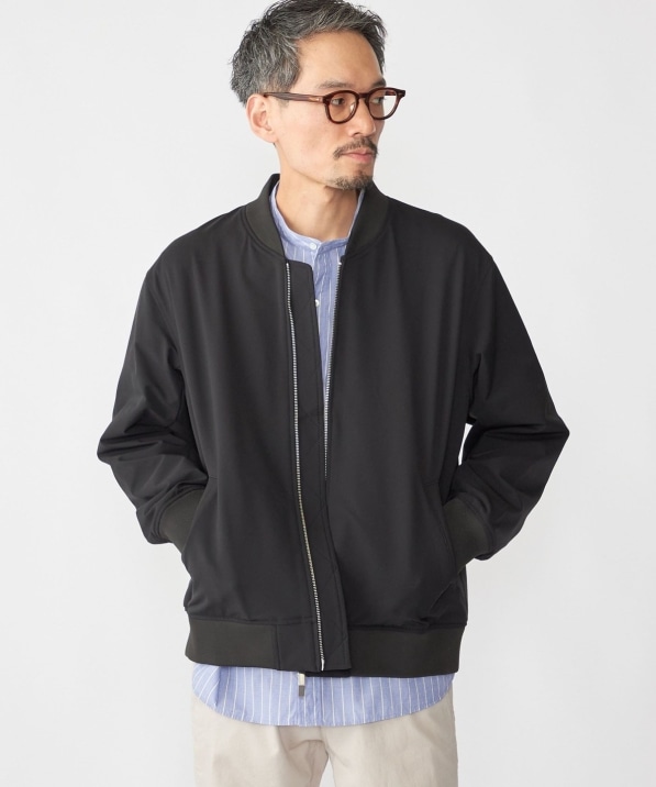 SHIPS: SOLOTEX(R) ストレッチ ミリタリー ブルゾン｜ SHIPS 公式サイト