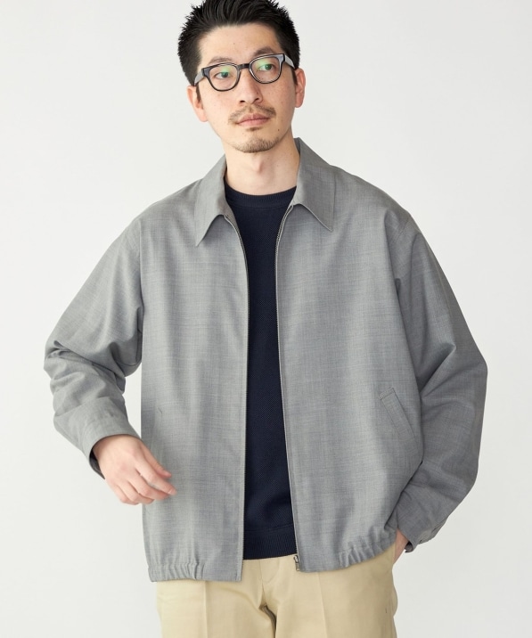 BRIEFING グレー ジップアップジャケット Lサイズ SHIPS: 〈手洗い可能