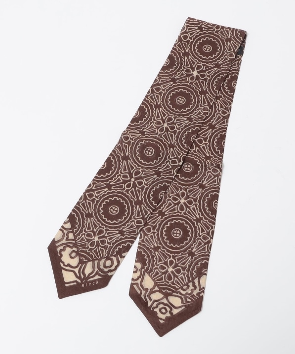 BLECK: コットン/リネン/シルク フラワーメダリオン スカーフ｜ SHIPS