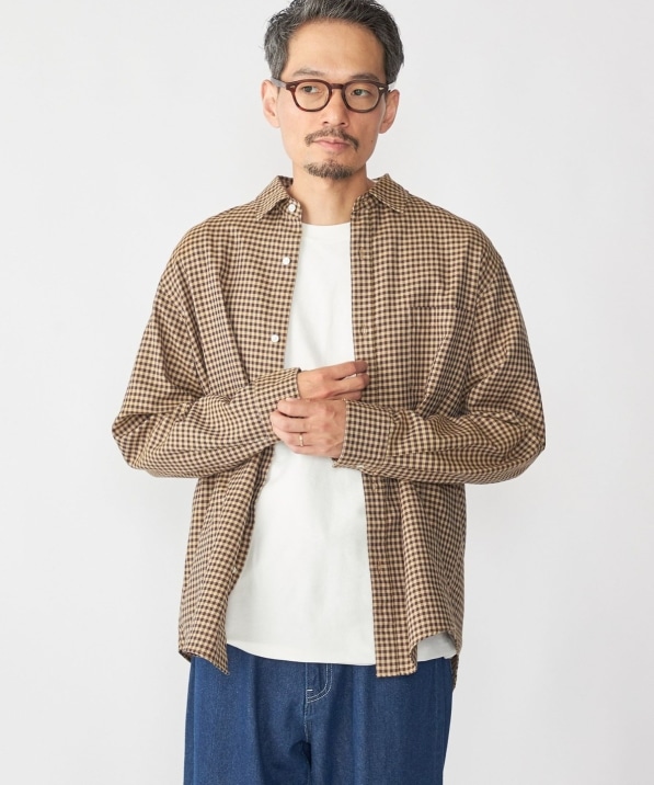 SHIPS: チェック レギュラーカラー ロングスリーブ シャツ｜ SHIPS