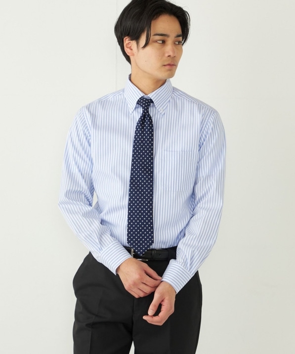 SHIPS Colors:イージーケア オルタネイト ストライプ ボタンダウン