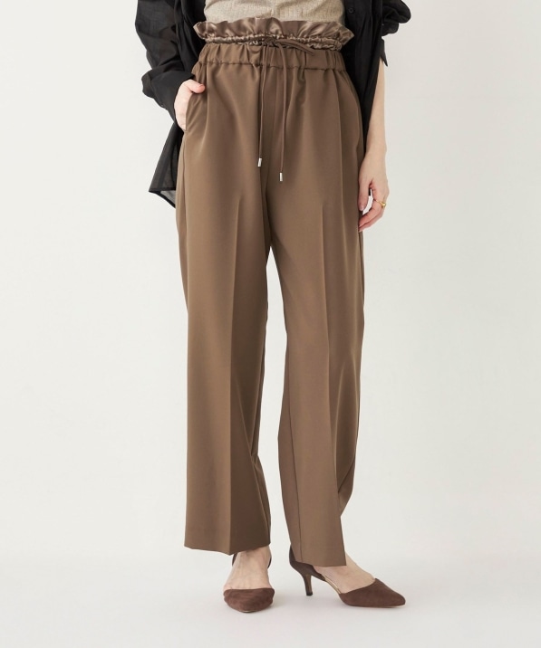 SHIPS Colors: 〈手洗い可能〉サテン ウエスト イージーパンツ