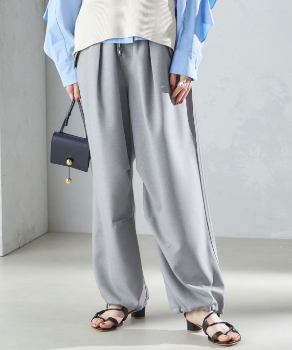 手洗い可能〉メランジ ツイル ギャザー カーゴパンツ ◇｜ SHIPS 公式