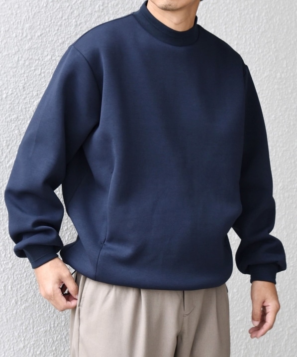 SHIPS any: クリア ダンボール セミモックネック カットソー