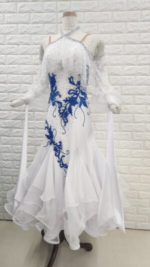 試着・レンタル・購入】社交ダンスドレス グリーン MLサイズ