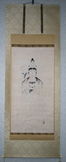 世界救世教岡田茂吉教祖 光明如来 と思います。 掛軸 世界救世教岡田