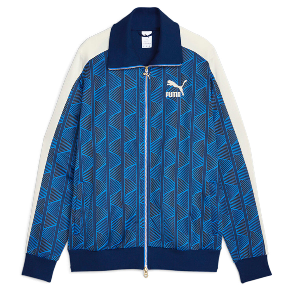 Shop Blue Mens Puma The Neverworn II T7 Track Full Zip Jacket