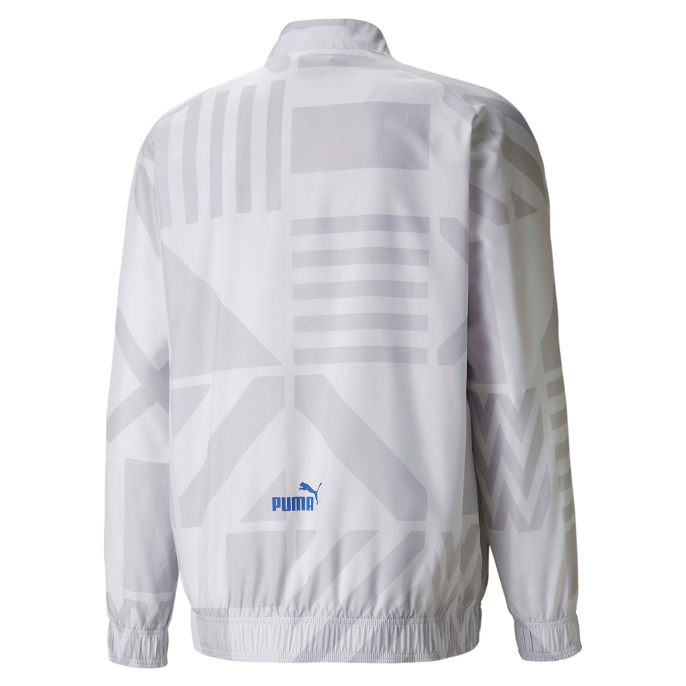 Shop White Mens Puma Italy Away Prematch Soccer Full Zip Jacket