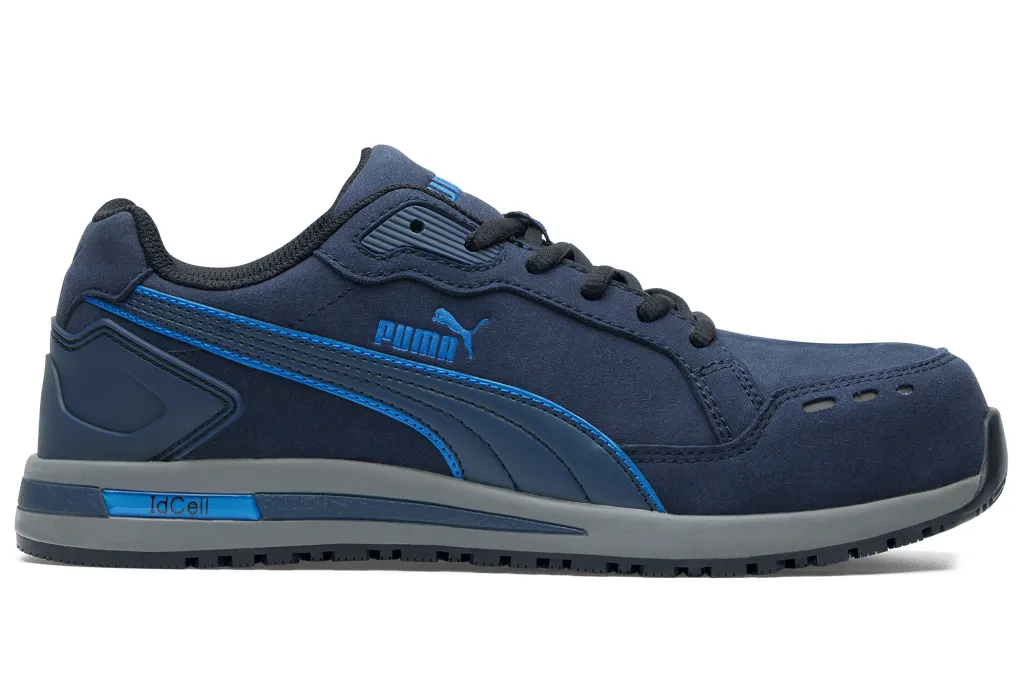 PUMA Composite Toe Navy Blue Men's Slip-Resistant Work Sneakers