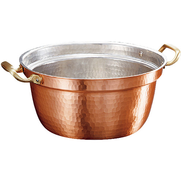 新鎚起銅器両手鍋 20cm - 調理器具のSHOKUBI