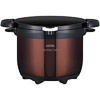 サーモス シャトルシェフ 真空保温調理器 クリアブラウン KBG-3000