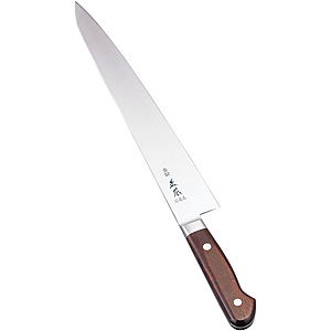 正本総本店 正本 最高級炭素鋼 紫丹柄 ツバ付 牛刀 27cm - 調理器具の