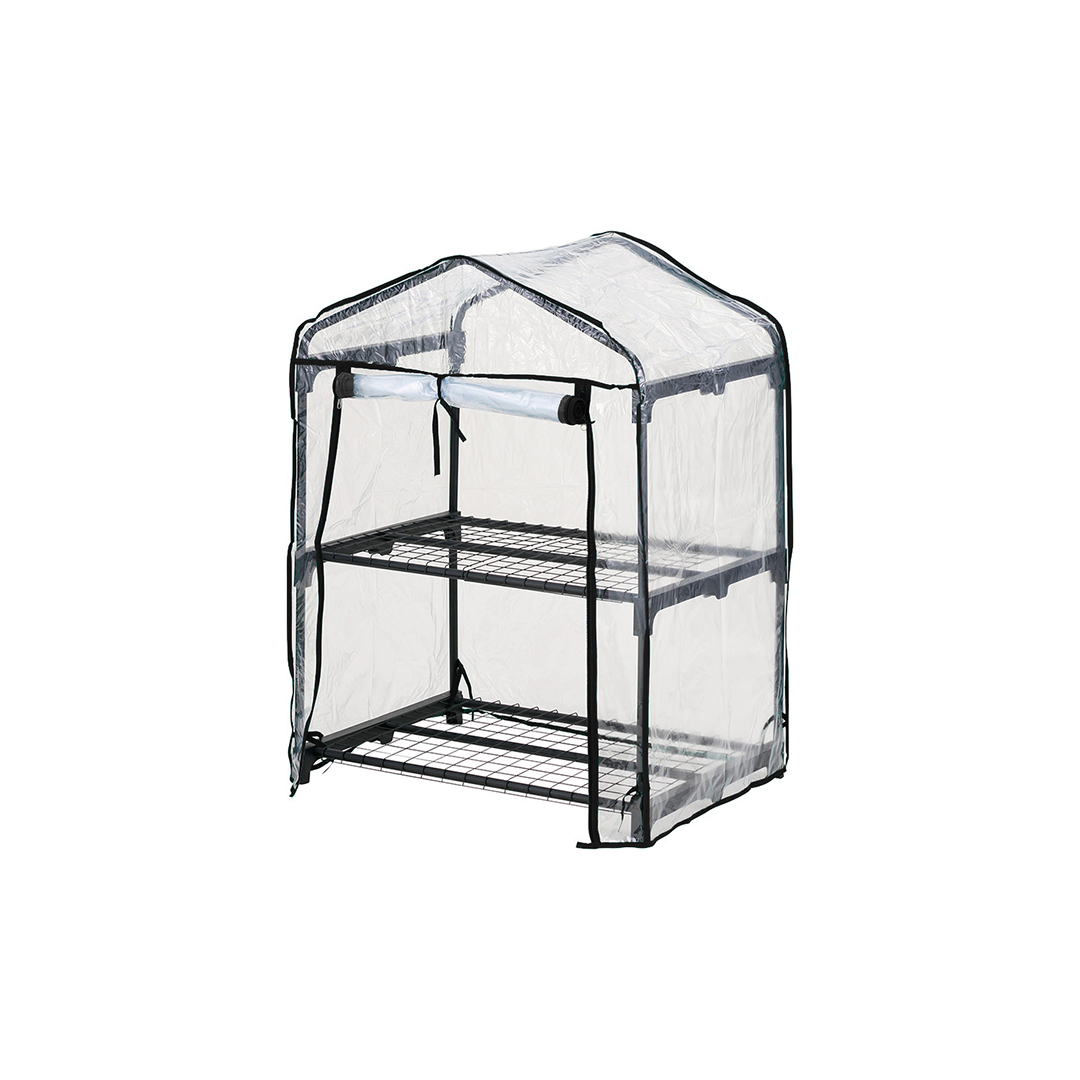 ビニール温室棚2段: DIY・園芸