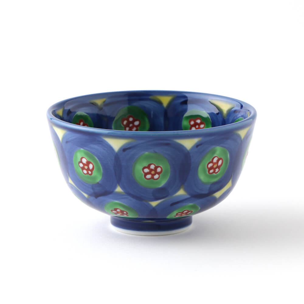 染錦丸紋 飯碗 ｜ 有田焼の源右衛門窯公式オンラインショップ