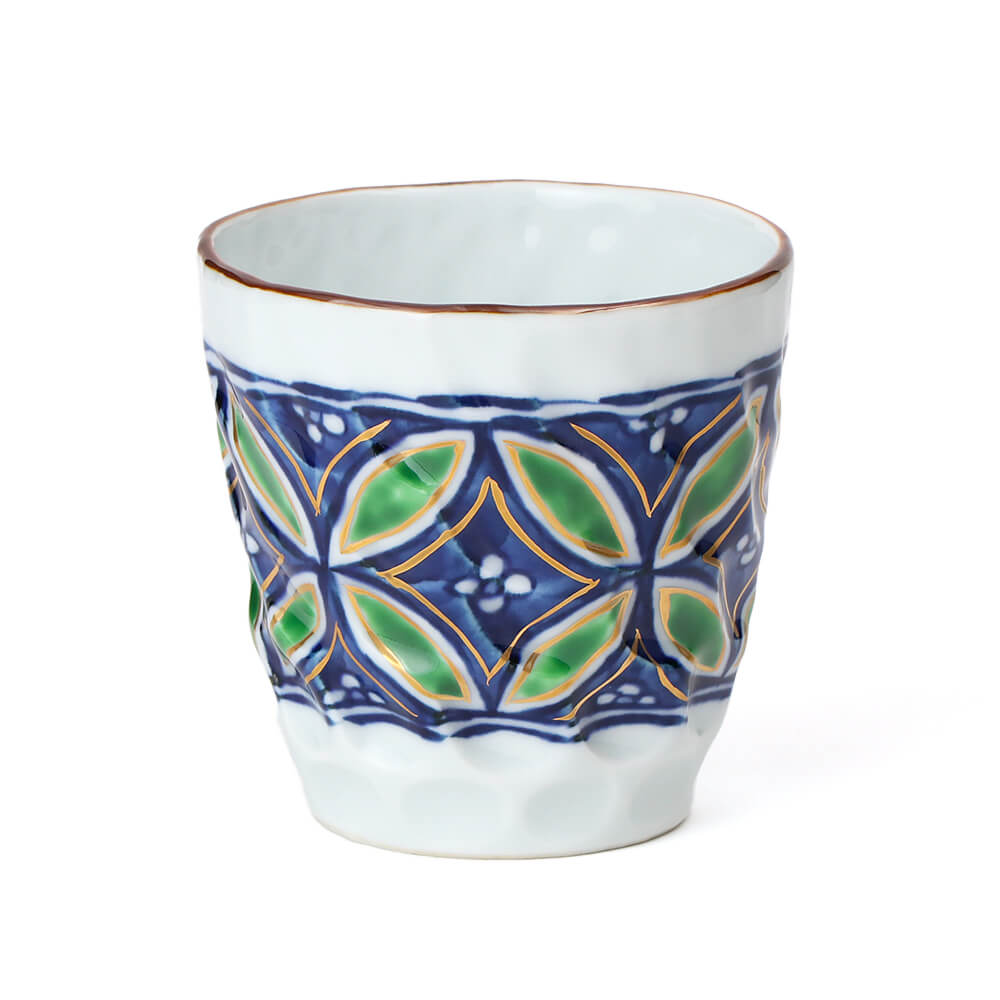 染金彩波文 湯呑 ｜ 有田焼の源右衛門窯公式オンラインショップ