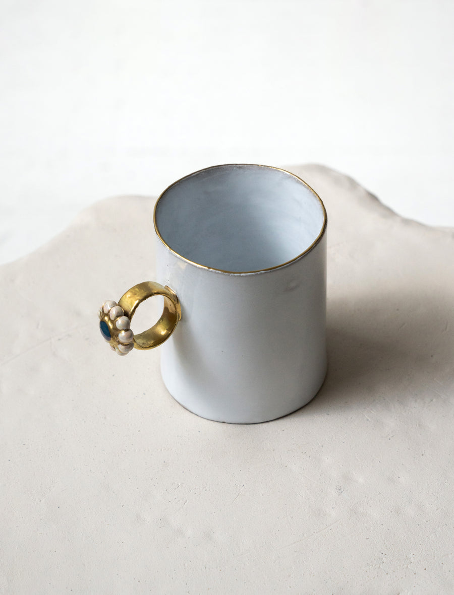 ちかまま Astier de Villatte / Serena Serena Pearl Ring Mug
