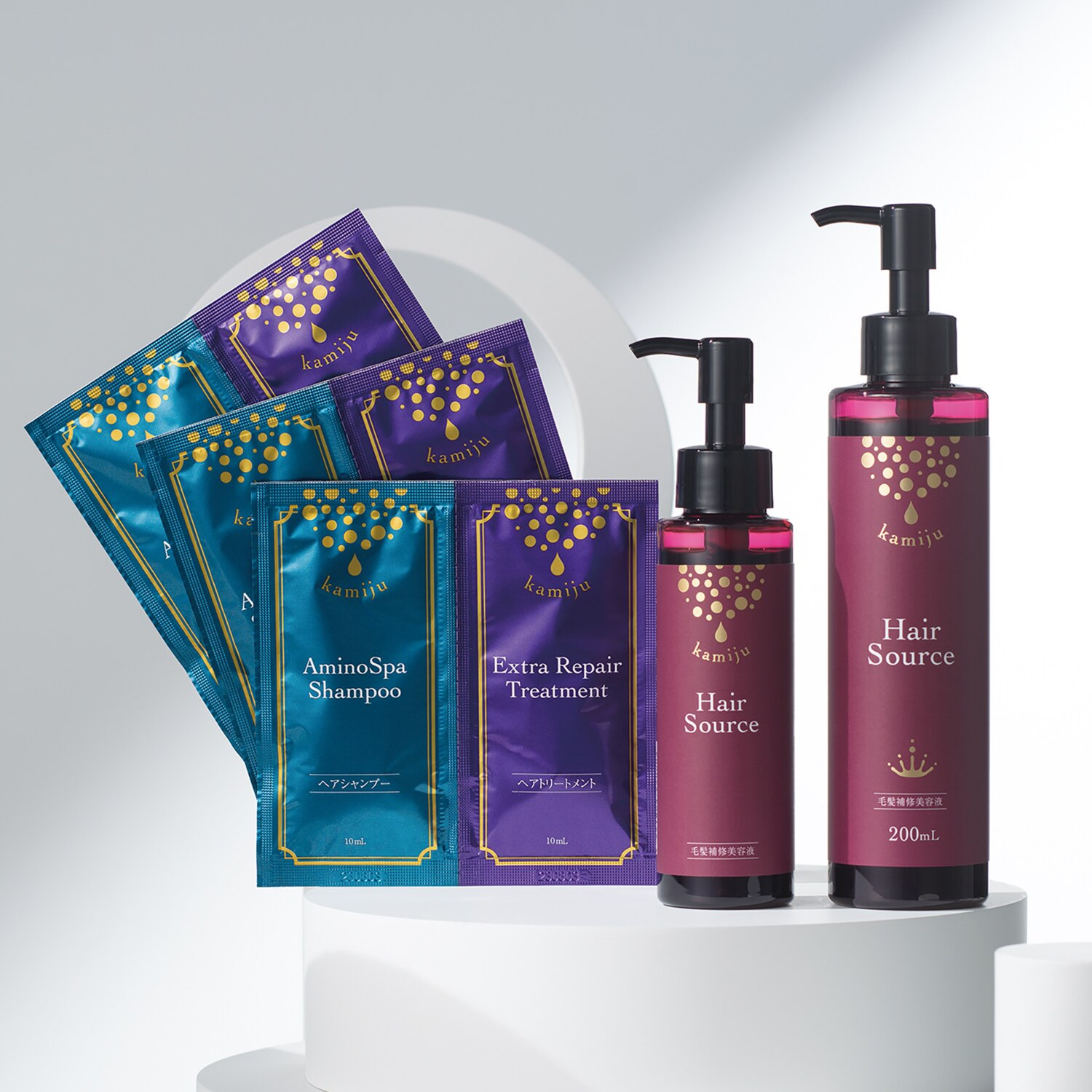 カミージュ 髪を補修して ハリ・コシ・ツヤ美髪へ ヘアソース 3本分