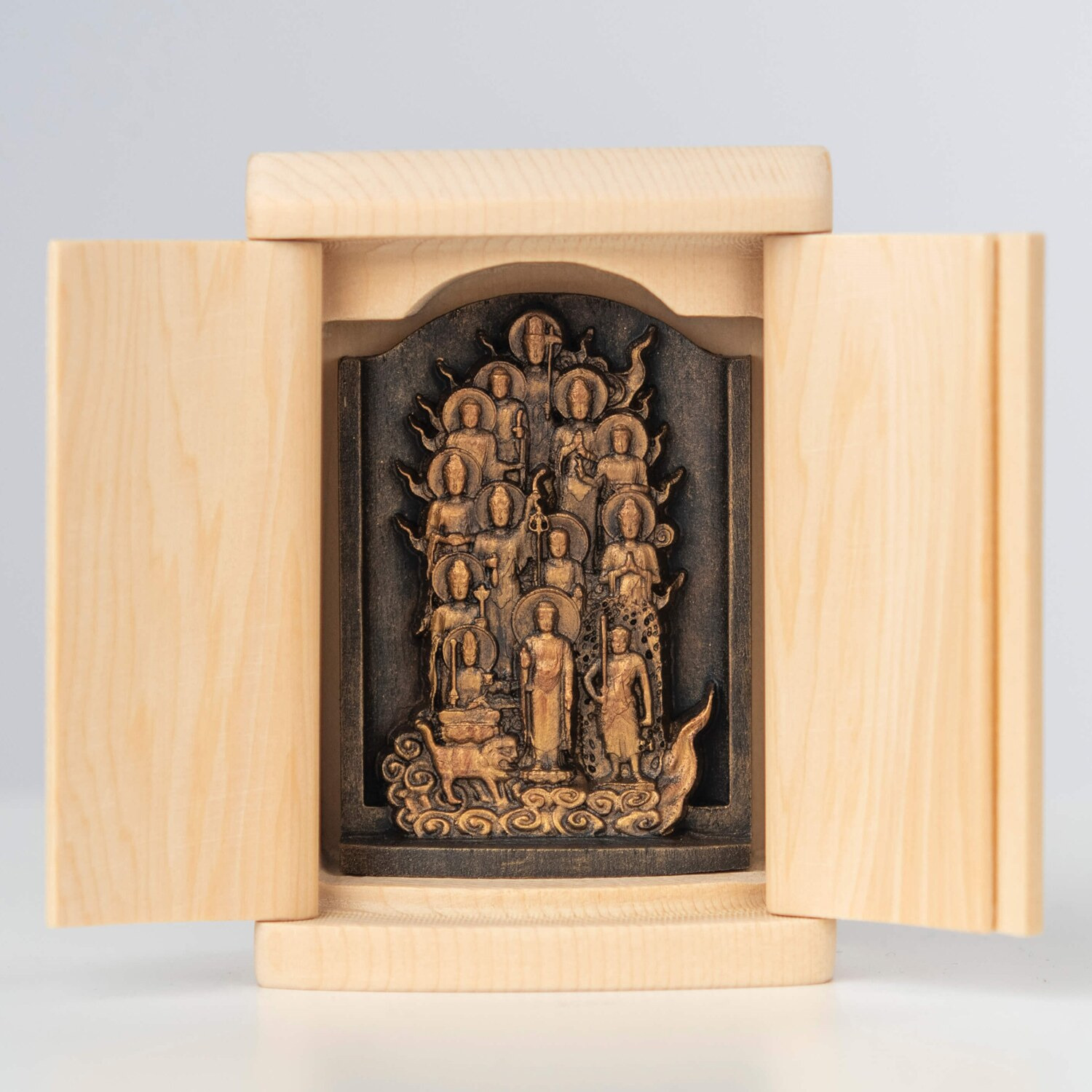 厨子入 十三仏 仏教美術 木彫極彩色 仏像 江戸時代